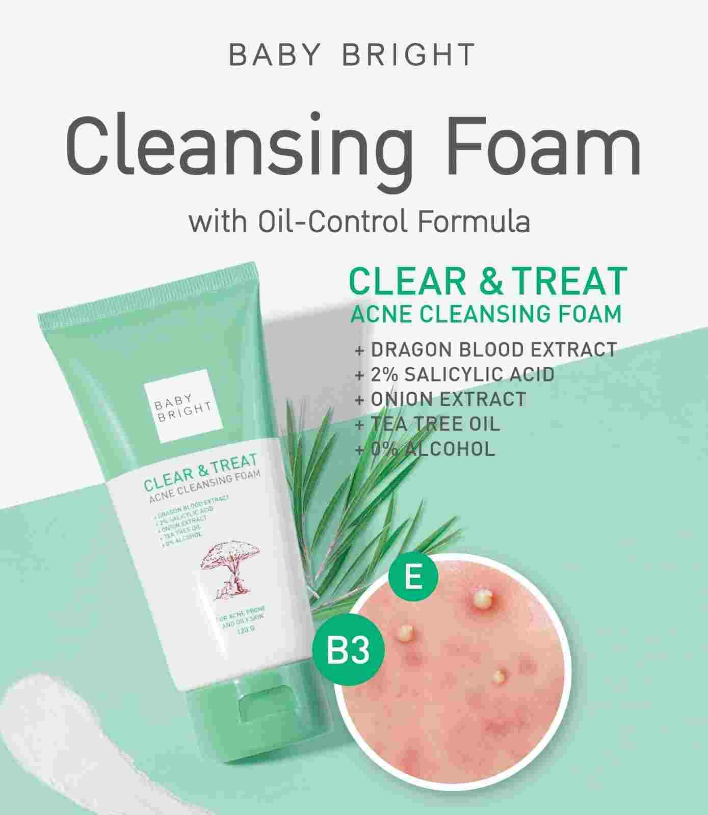 Baby Bright Anti- Acne Dragon Boold Cleansing Foam 120gm thumbnail