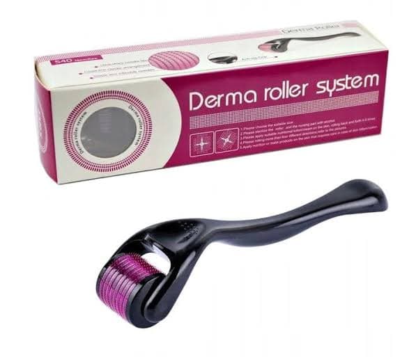 Derma Roller (0.5 mm) Professional Titanium Microneedle Derma Roller Hair Regrowth Acne Scars Anti-aging Skin Therapy Dermatology System