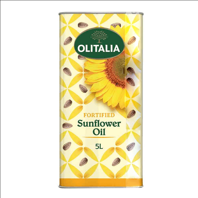 Olitalia Fortified Sunflower Oil (Tin) 5 LTR( Italy)