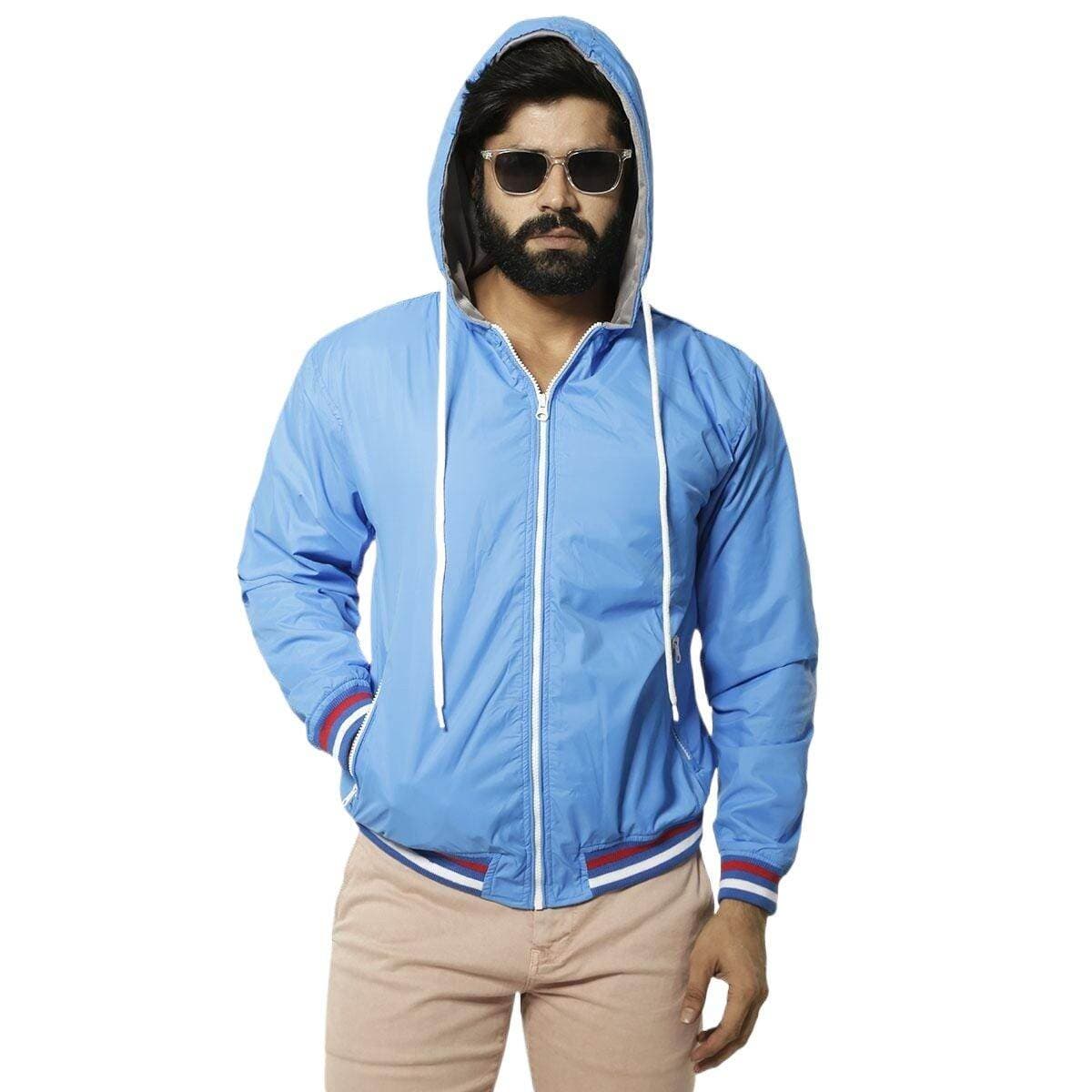 Sky blue jacket for men 2025 new collection | Hoodie jacket for men winter china high quality | Hoodie jacket for men winter 2025 double part