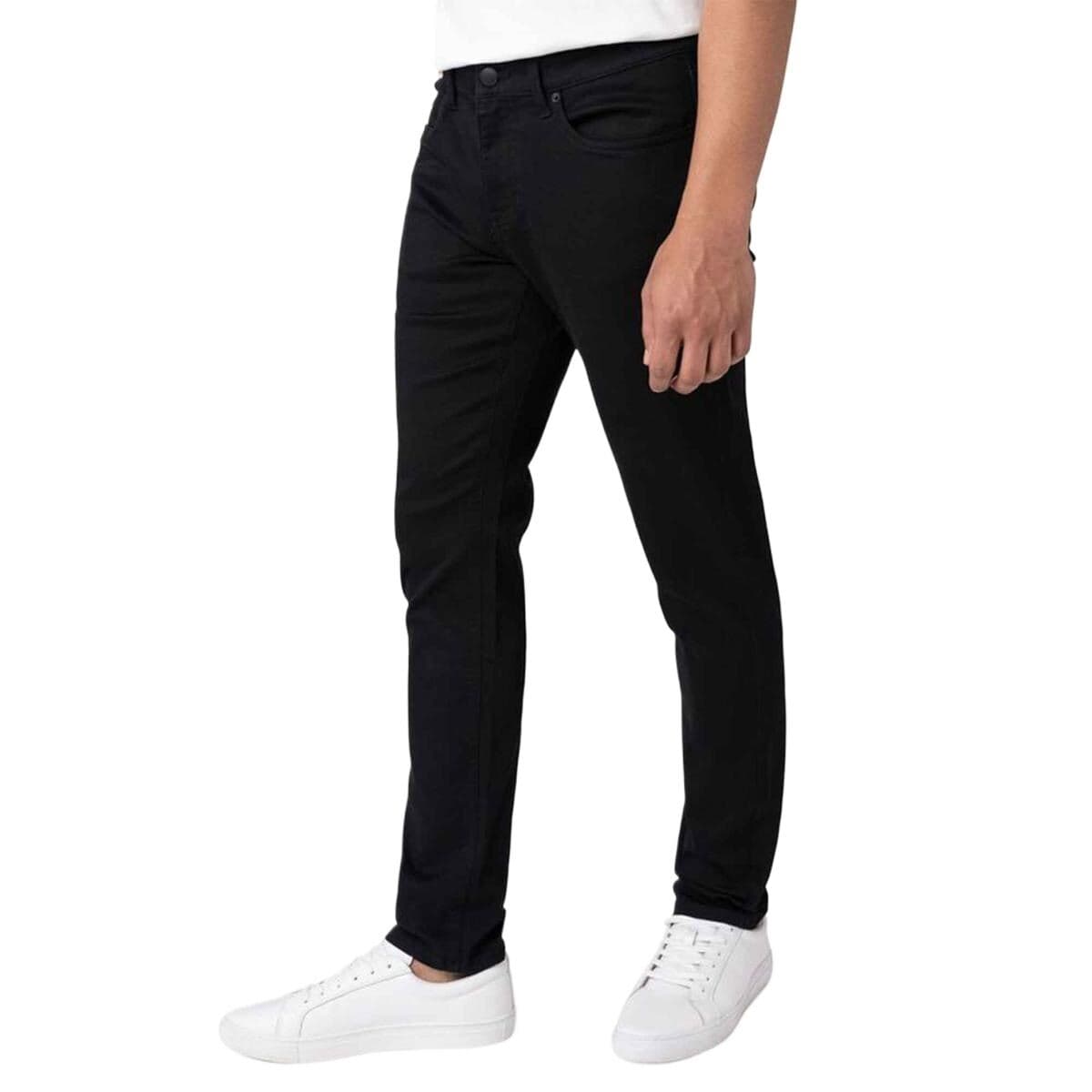 Premium Black knit denim pant for men stylish 2026 | High quality black pant for men jeans styles | Semi narrow black pant for men- Inventive Choice