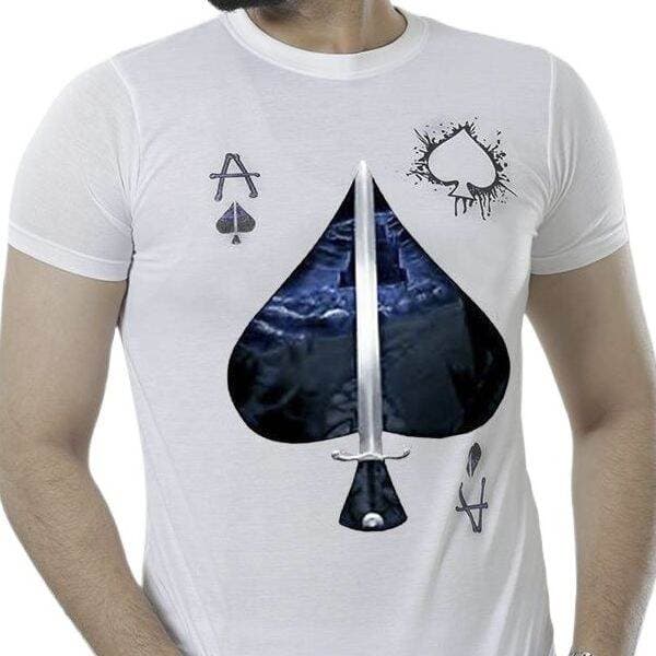 Printed white tshirt for men new 2025 brand stylish | 100% cotton t shirt for men high quality white | Export quality t shirt for men white thumbnail