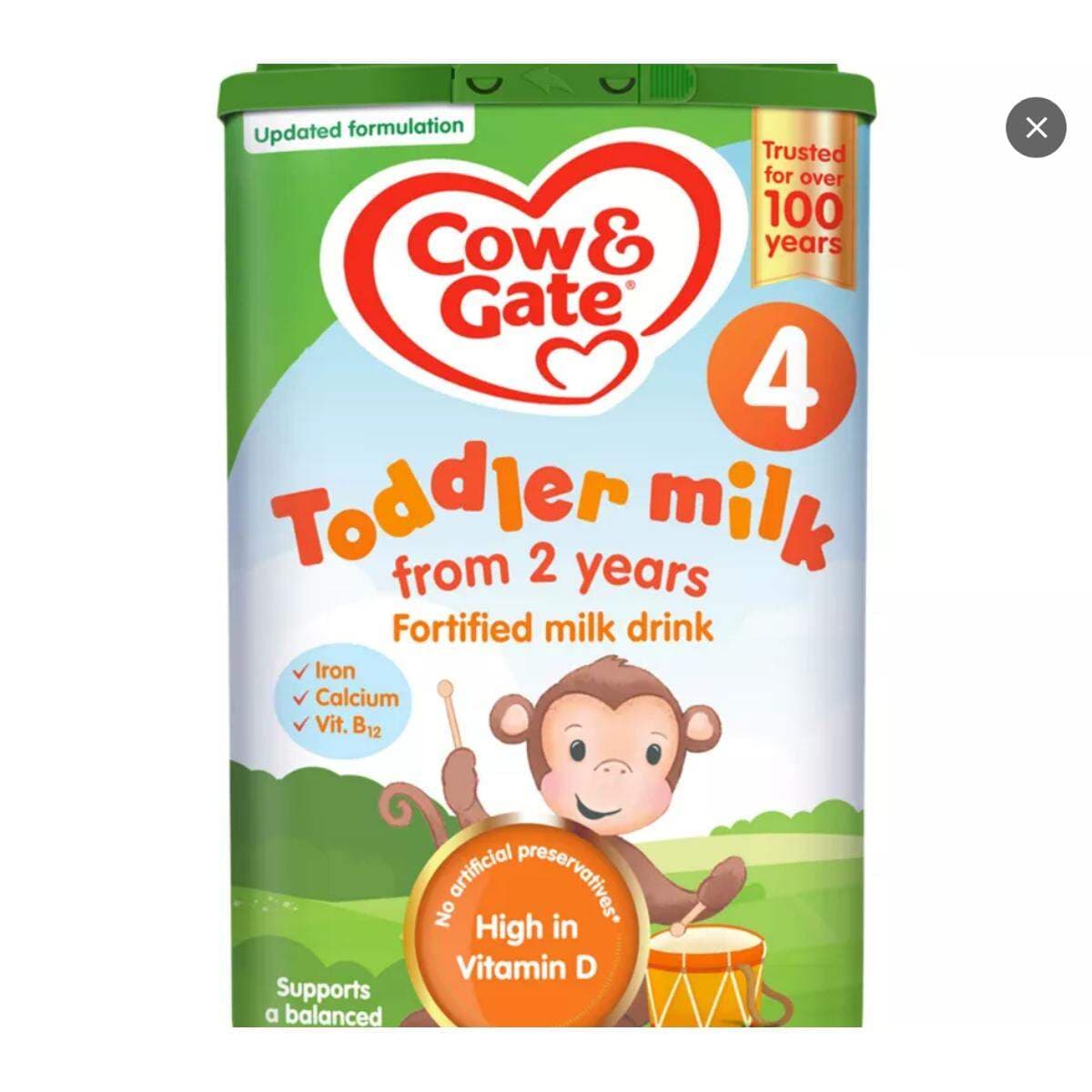 Cow & Gate 4 Toddler  Milk Powder Formula- 800Ggm(UK)