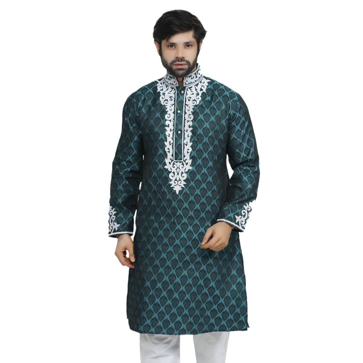 Indian katan panjabi for men new collection 2026 stylish | Indian wedding panjabi for men olive color