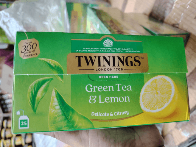Twinings Green Tea and lemon (25 packets) 40 gm-uk