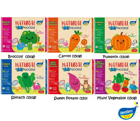 Tenten Natural Baby BB Noodle (150g*2)pack of 2(Malaysia)