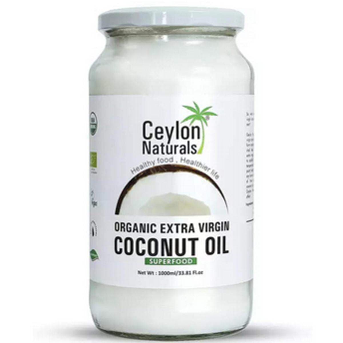 Ceylon Naturals Organic Extra Virgin Coconut Oill - 1000 Ml