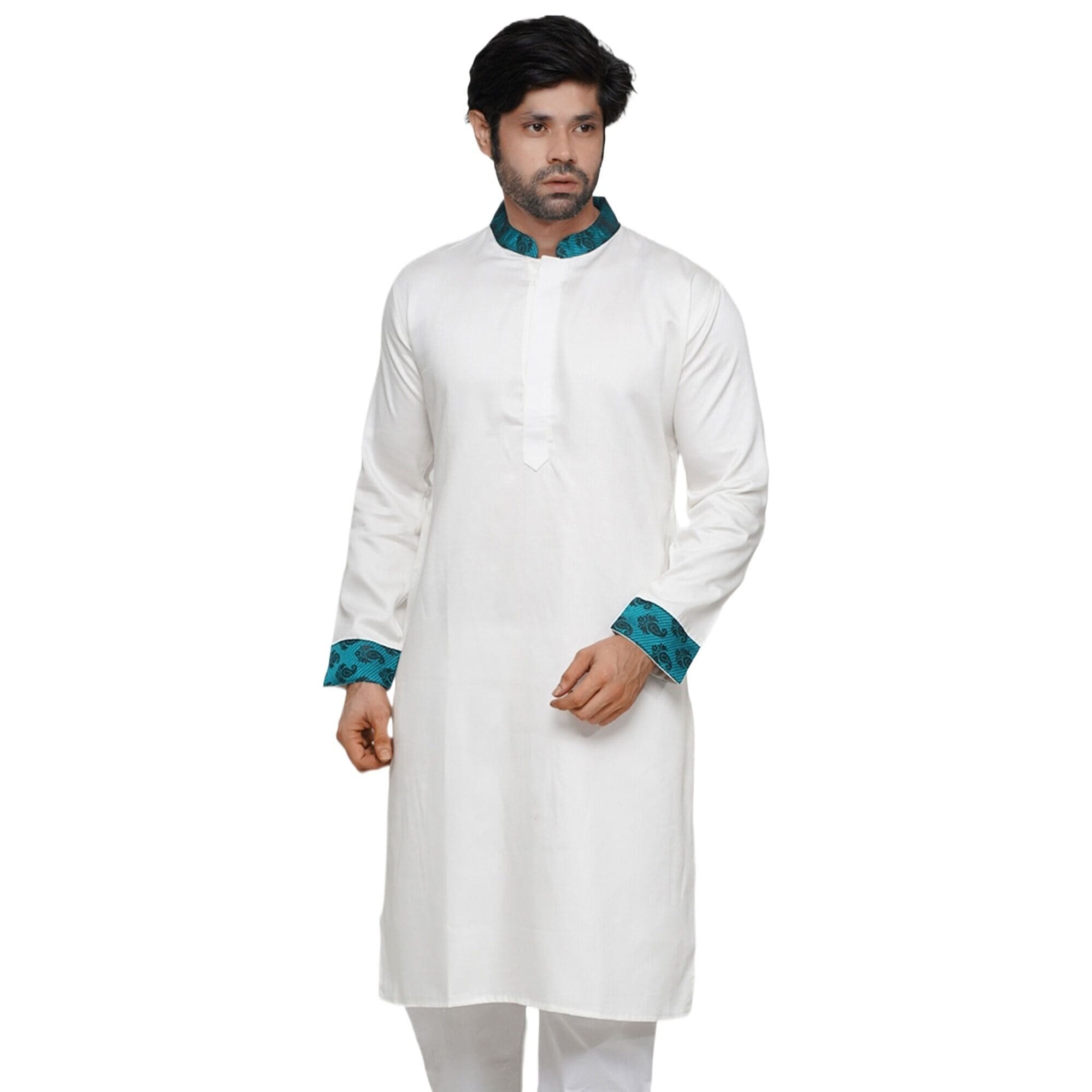 White panjabi for men new collection 2024 eid | Cotton panjabi for men white | Winter panjabi for men