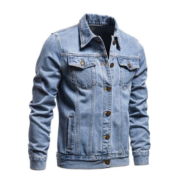 Light blue denim jacket for men stylish 2025 | Jacket for men 2025 new collection | Jacket for men denim blue thumbnail