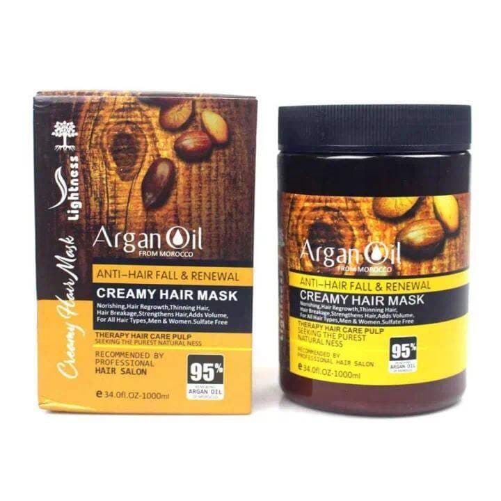 Lightness Argan Oil Anti-Hair Fall & Renewal Creamy Hair Mask 500ml