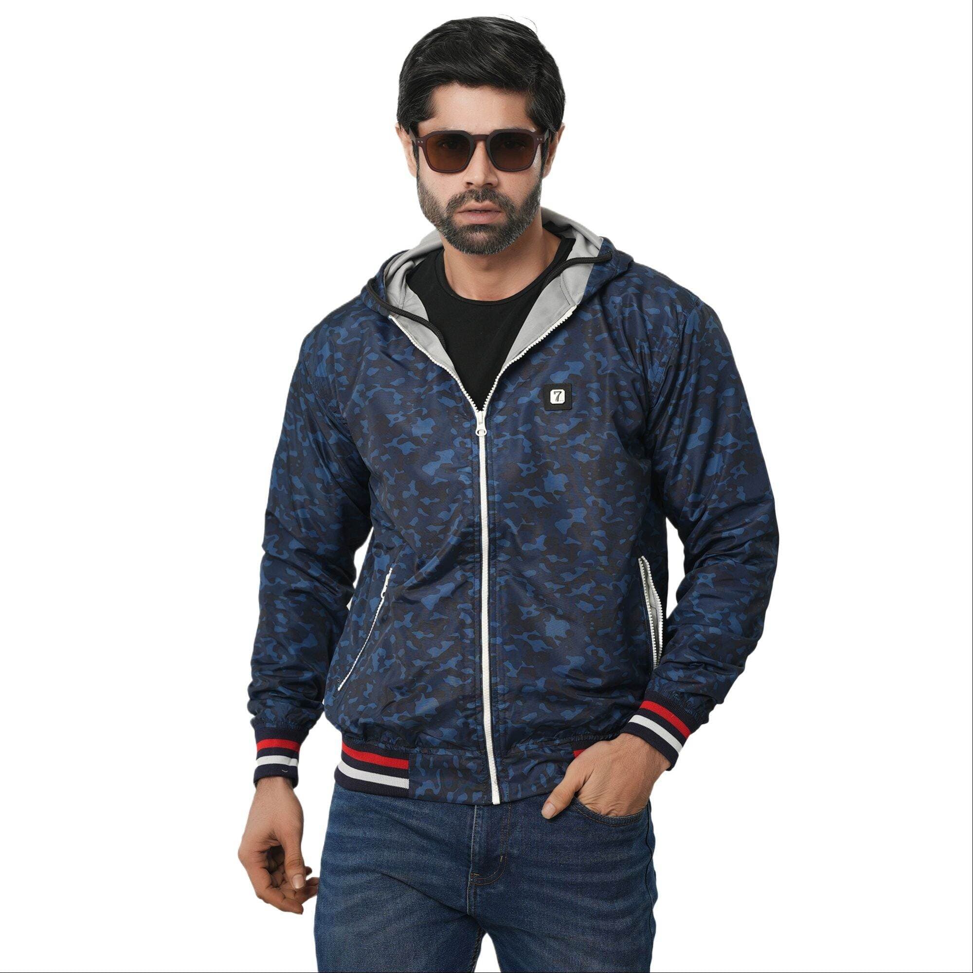 Printed blue jacket for men 2025 new collection | Jacket for men winter china high quality | Jacket for men winter 2025 double part thumbnail