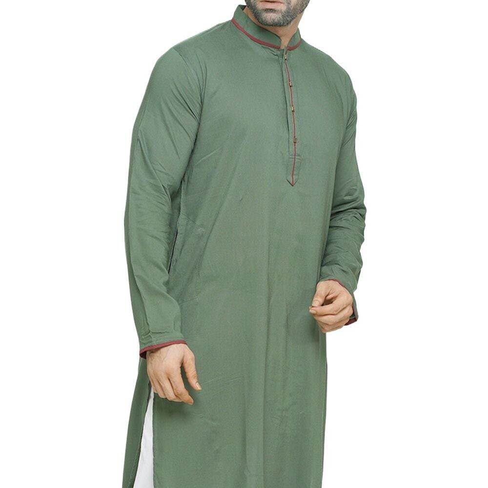 Olive color Panjabi for men | Low price panjabi for men new collection 2024 eid | Mens panjabi cotton