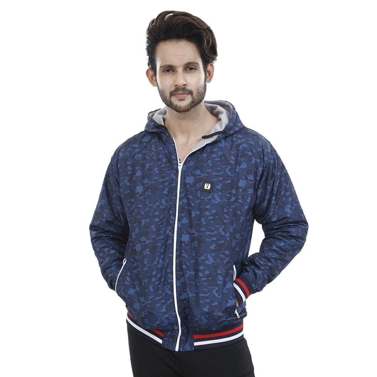 Printed blue jacket for men 2025 new collection | Export quality jacket for men winter china high quality | Winter collection for men jacket high quality