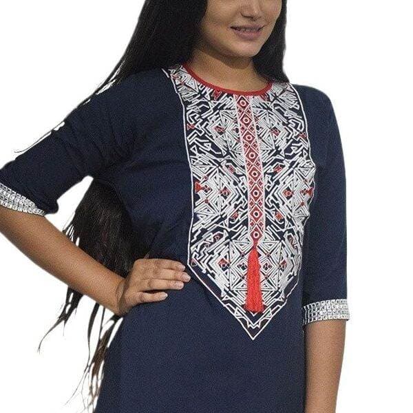 Women dresses new collection 2024 | Women dresses kurti blue color | Women dresses tops blue