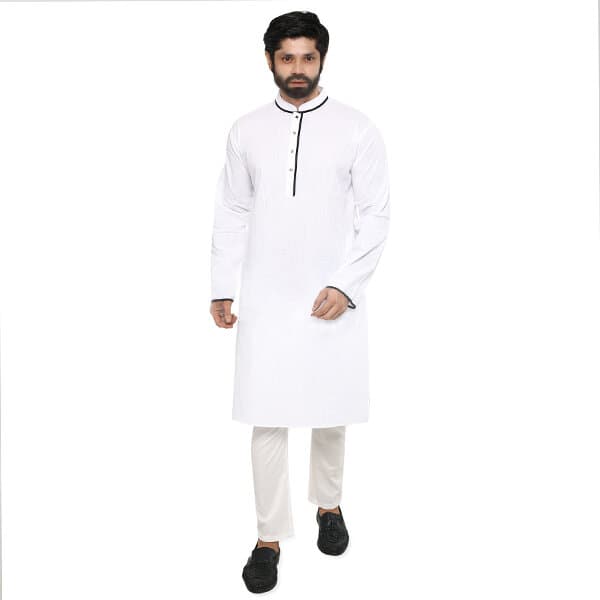 Panjabi For Men New Collection 2024 Stylish | White Panjabi For Men Stylish | New Panjabi Collection 2024 White | Eid Collection Panjabi 2024 | Kurta For Men New Collection 2024 - à¦à¦¾à¦ªà¦² à¦¡à§à¦°à§à¦¸ à¦¶à¦¾à§à¦¿ thumbnail