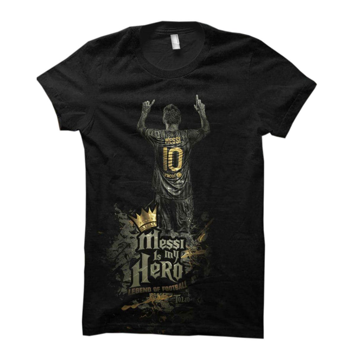 Black tshirt for men new collection 2025 | Cotton tshirt for men black | Argentina fan tshirt for men | Messi tshirt for men thumbnail