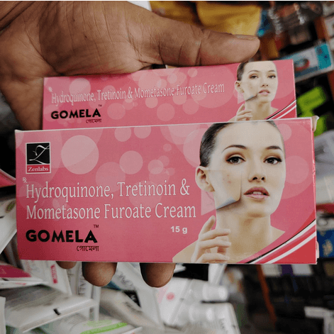 Gomela cream Hydroquinone +Tretinoin + Mometasone Furoate - (15gm)indian