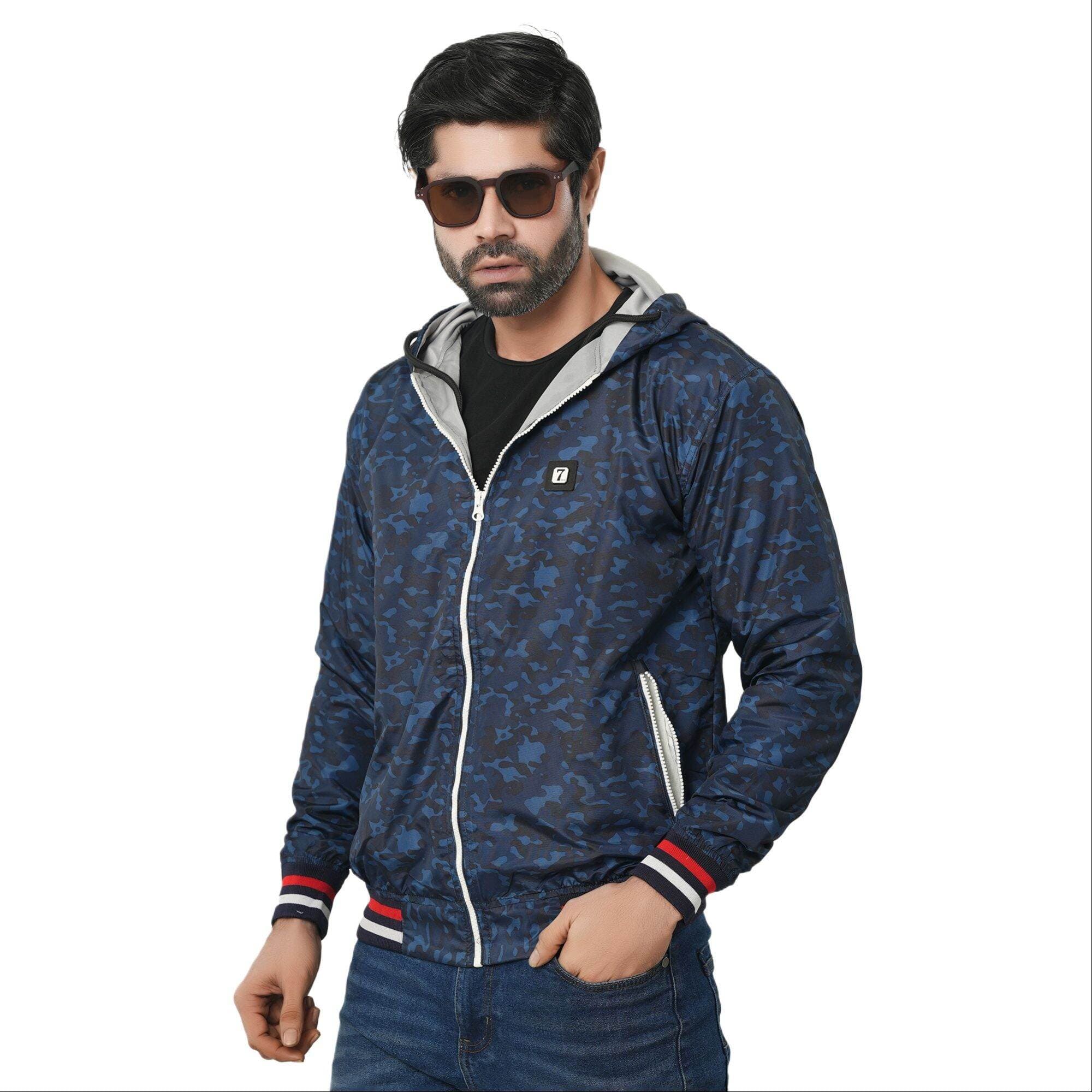 Printed blue jacket for men 2025 new collection | Jacket for men winter china high quality | Jacket for men winter 2025 double part thumbnail