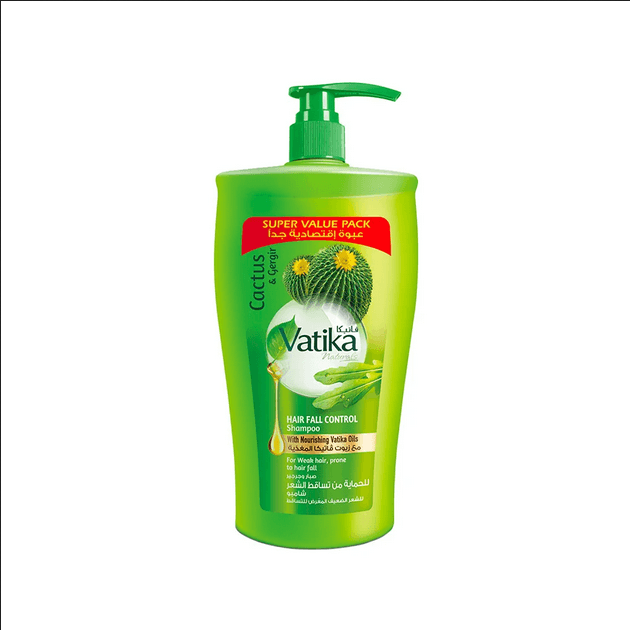 Vatika Naturals Hair Fall Control Shampoo with Cactus & Gergir 1000 ml -Dubai