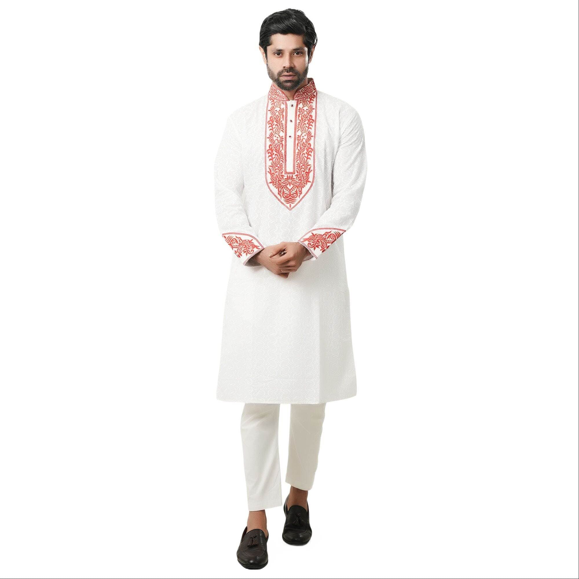 Uncommon Panjabi for Men | Stylish White Panjabi at Low Price | Premium Quality Cotton Panjabi for Eid & Wedding | Traditional White Punjabi for Men | Comfortable & Elegant Design | Best Budget Menâs Panjabi | Perfect Festive & Casual Wear | Trendy Menâ thumbnail