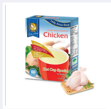 Lady Anna Instant Soup Cream - Chicken, 66gm(pack of 4)