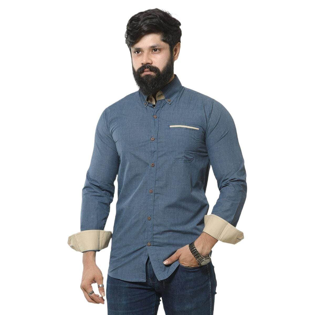 Blue shirt for men new 2026 brand | Formal shirt for men blue | Blue shirt for men cotton | Shirt for men new collection 2026