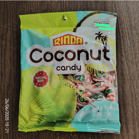 Rinda Coconut Candy 120g-Malaysia