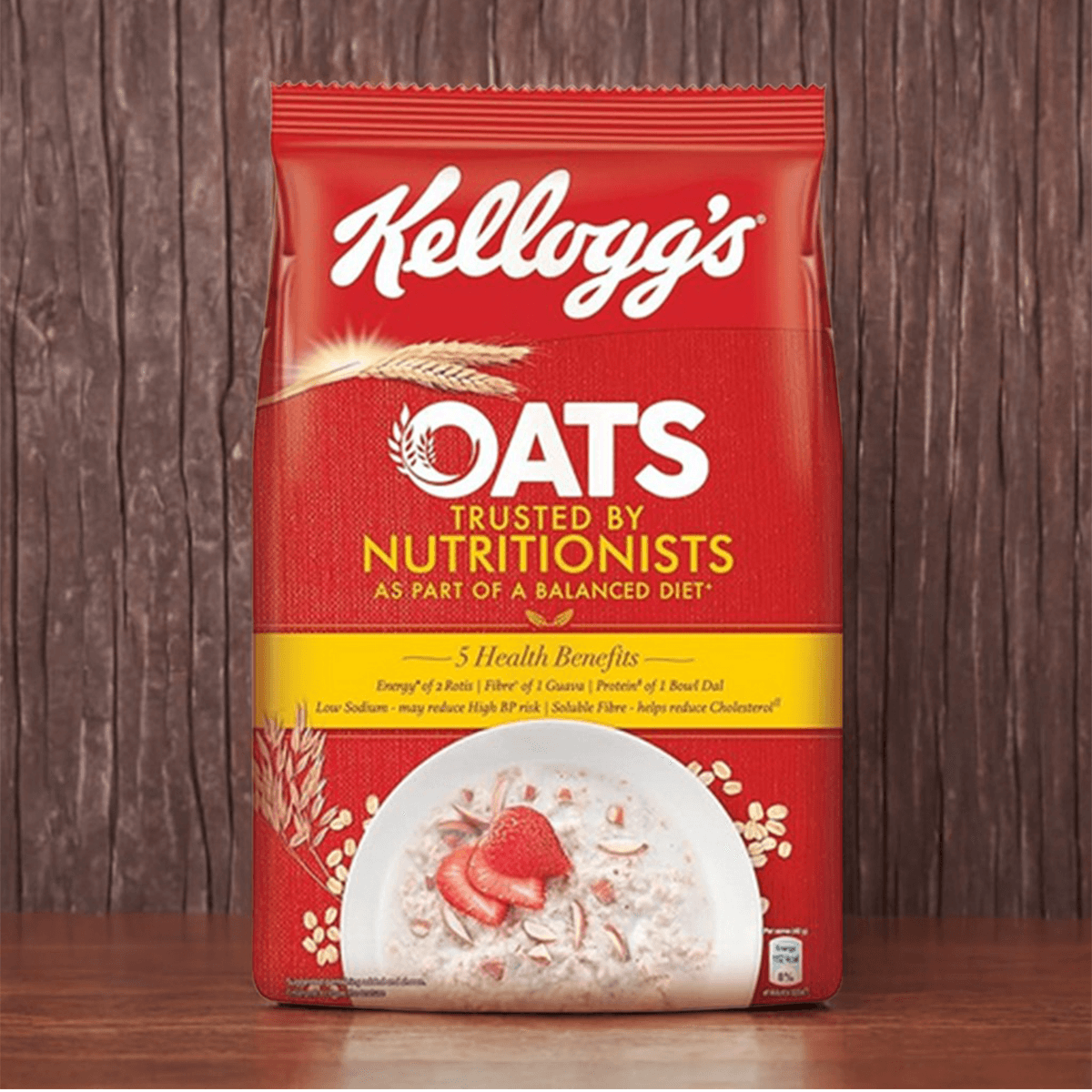 Oats, Rolled Oats, High in Protein and Fibre, Low in Sodium, 900 gm(india)