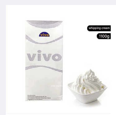 Vivo Whipping Cream -1100 gm(non-frozen)