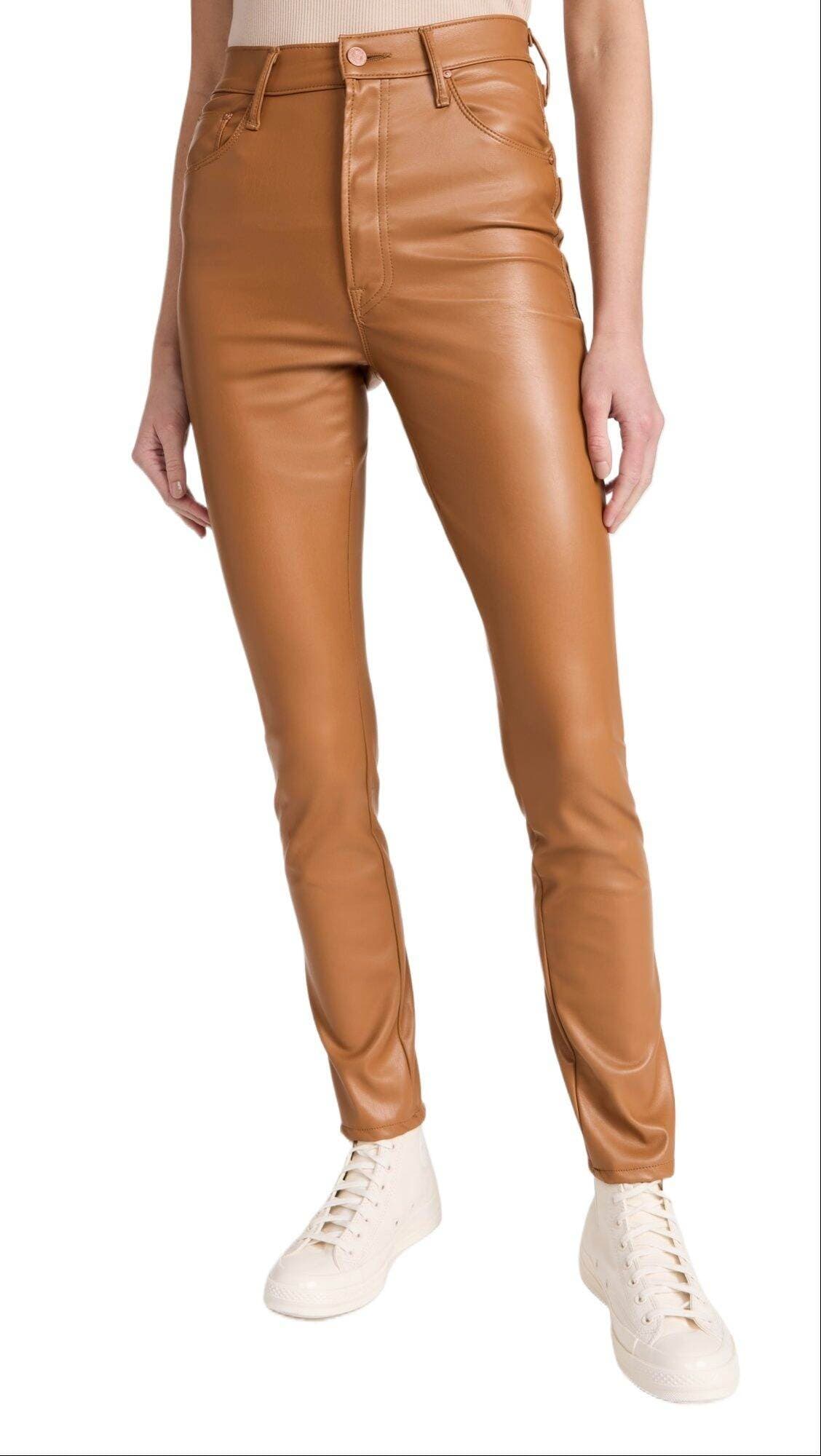 Leather pants for women high quality | Pant for women stylish jins | khaki pants for women low price | Women pants korean | High quality pant collection for women | Stretchable soft pant for ladies, girls and women thumbnail