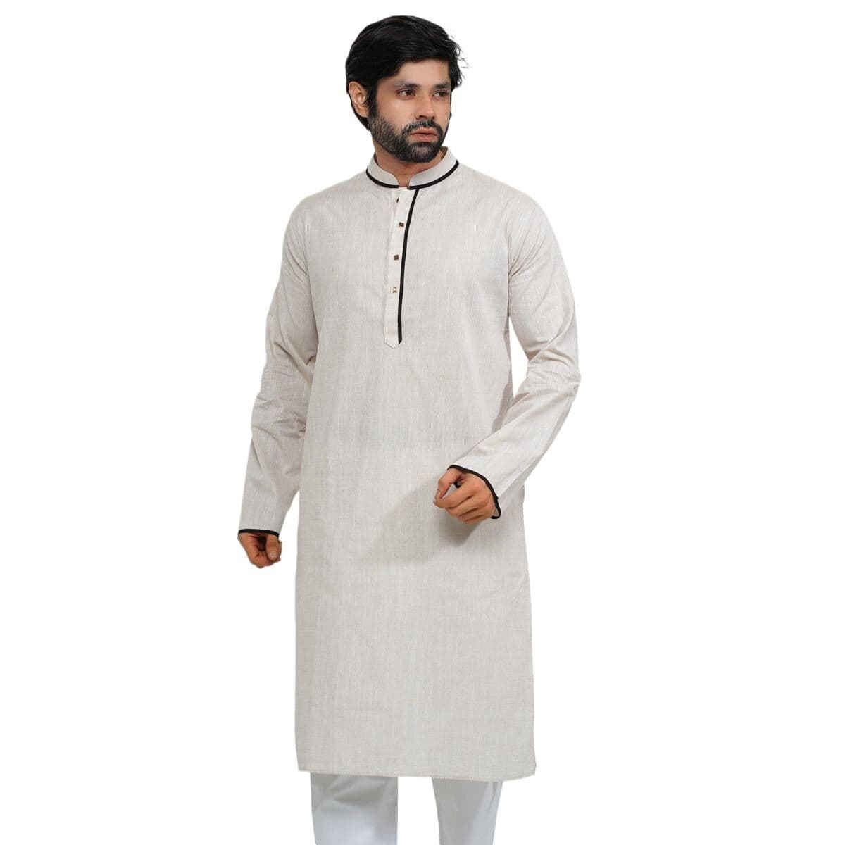 Panjabi for men new collection 2023 eid | Off white colour panjabi for men | Cotton panjabi for men 2023 thumbnail