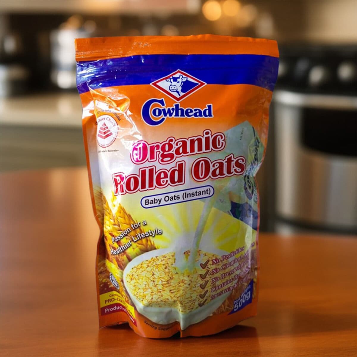 Cowhead Organic Baby Rolled Oats - 500gm (Canada)