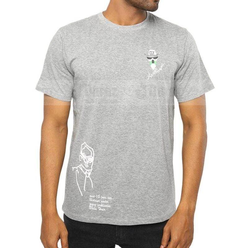 Half sleeve gray tshirt for men new collection 2024 stylist | Soft cotton tshirt for men export quality | Gray tshirt for men full sleeve thumbnail
