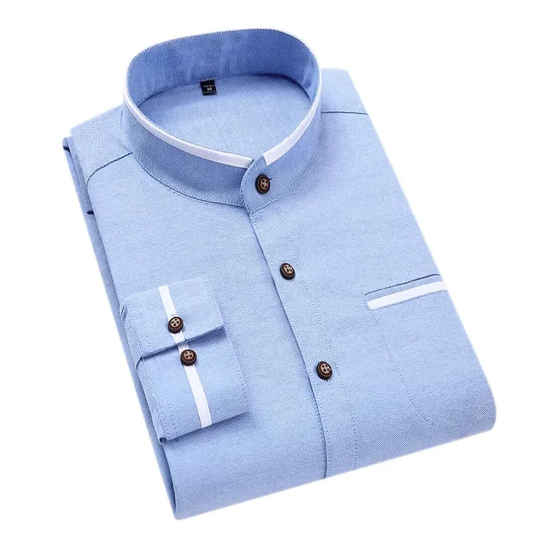 Stylish shirt for men new 2025 brand high quality | Office shirt for men white blue | Full sleeve mens shirt export high quality | Cotton shirt for men low price thumbnail