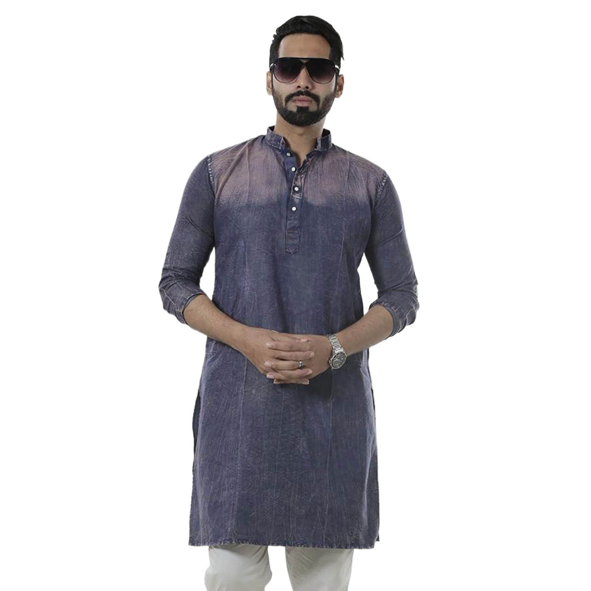 Panjabi for men new collection 2024 eid | Semi long panjabi for men new collection | Indian panjabi for men new collection 2024 | Denim kurti panjabi