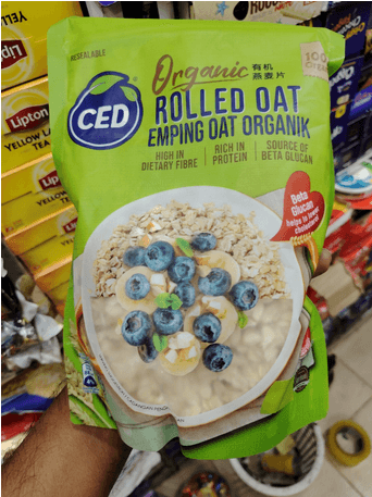CED ORGANIC ROLLED OATS 450gm