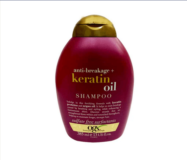 OGX Frizz Free Keratin Smoothing Oil Shampoo 385ml