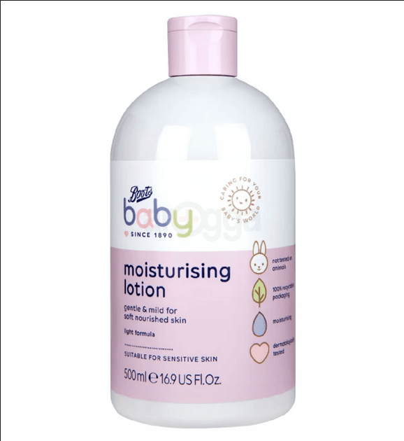 Boots Baby Moisturising Lotion for Soft Nourished Skin-500ml