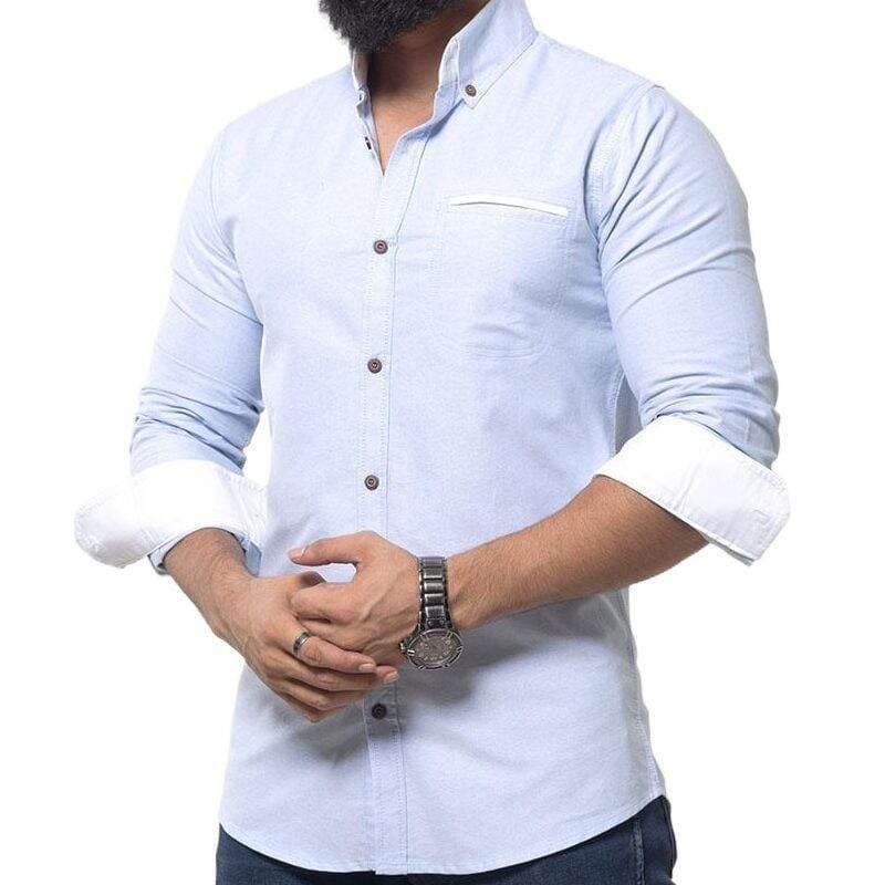 Sky blue shirt for men new 2025 brand stylish | Formal shirt for men high quality brand | Formal shirt for men new 2025 brand thumbnail