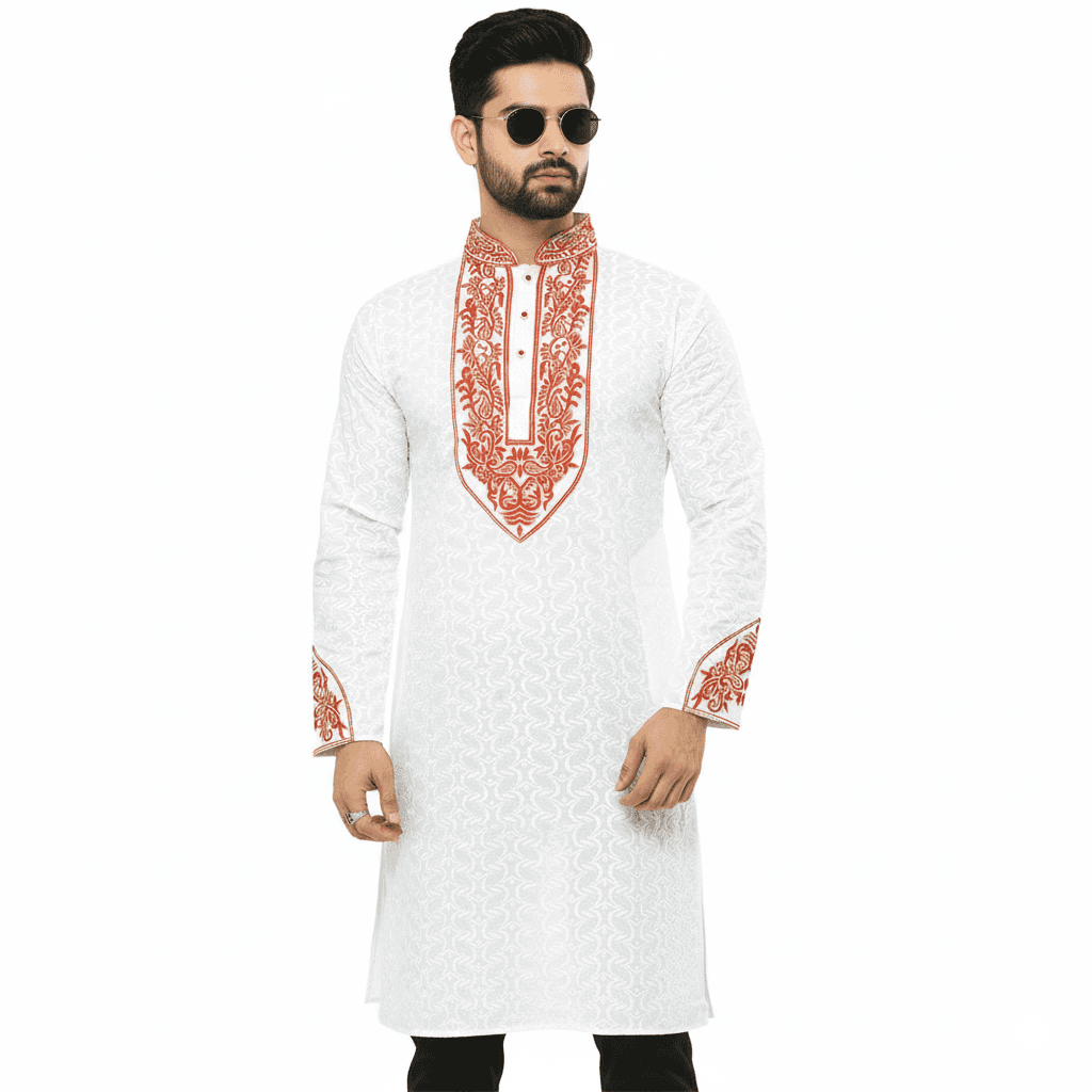 Uncommon Panjabi for Men | Stylish White Panjabi at Low Price | Premium Quality Cotton Panjabi for Eid & Wedding | Traditional White Punjabi for Men | Comfortable & Elegant Design | Best Budget Menâs Panjabi | Perfect Festive & Casual Wear | Trendy Menâ
