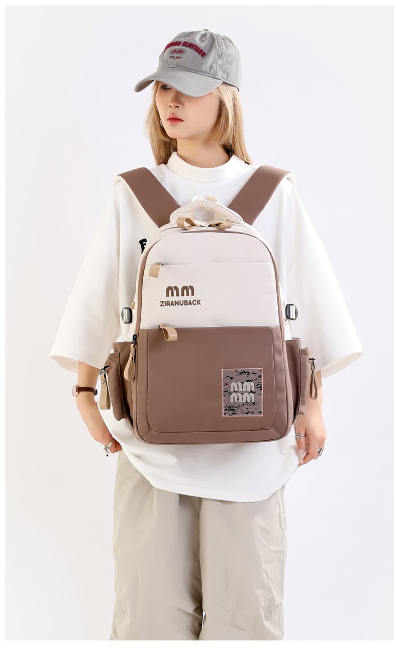 Schoolbags, College ‘ Cute Large-Capacity Backpacks, Simple Casual Backpacks(khaki ) thumbnail