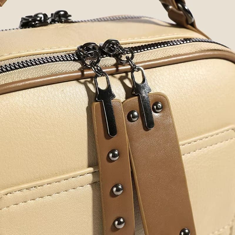 High end ladies’ handbag multi-layer large capacity commuting bag(Cream) thumbnail