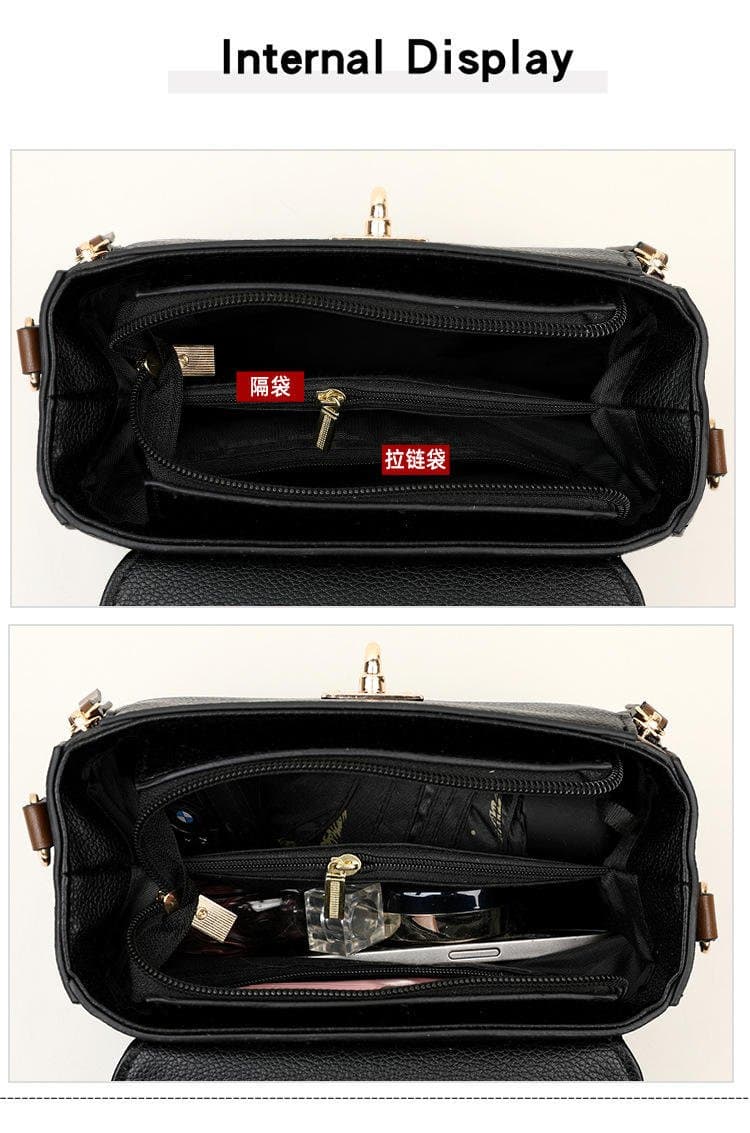 Fashion Shoulder For Women Ladies Crossbody Hand Bags Luxury Purses And Handbags New(Black) thumbnail