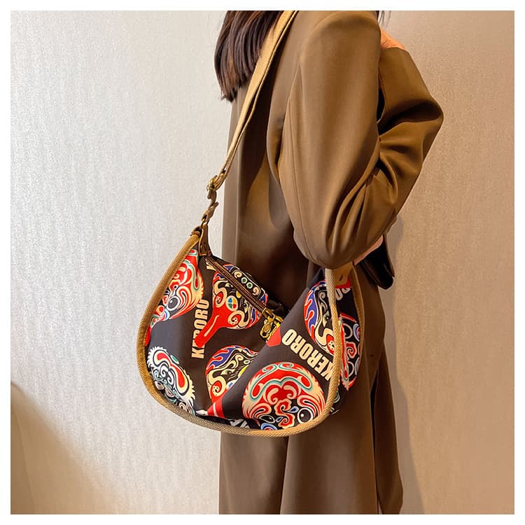 Messenger Shoulder Tide Bag ( black brown color ) thumbnail
