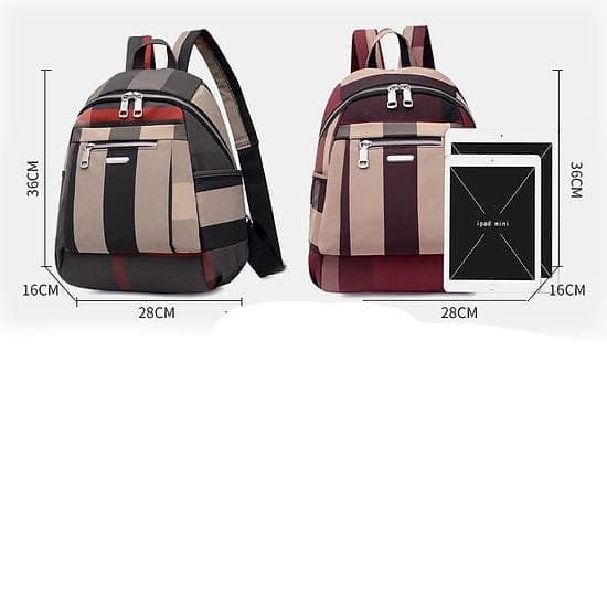 Nylon Backpack Durable Waterproof Casual Shoulder Bag (Blue Color) thumbnail