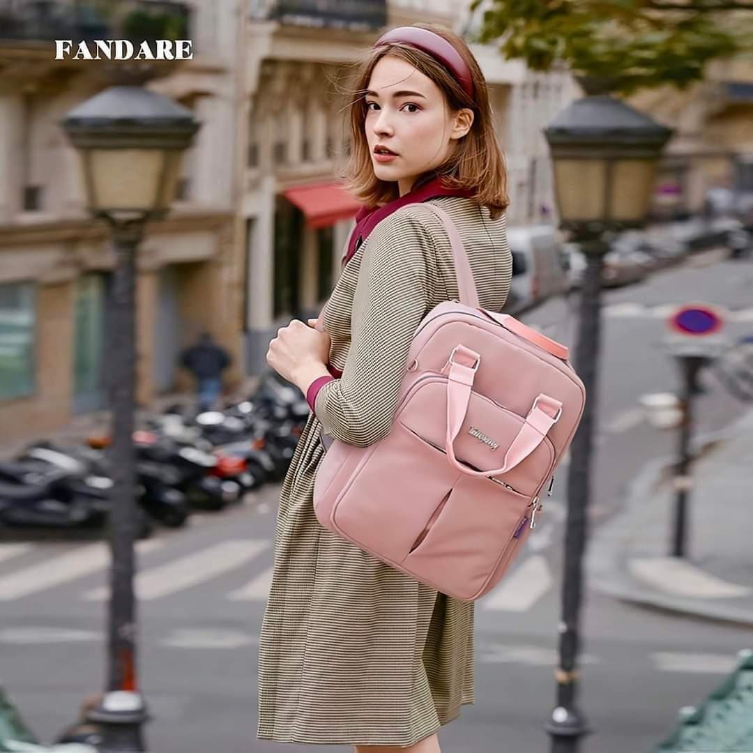 New leisure nylon ladies CHINA Bagpack (pink) thumbnail