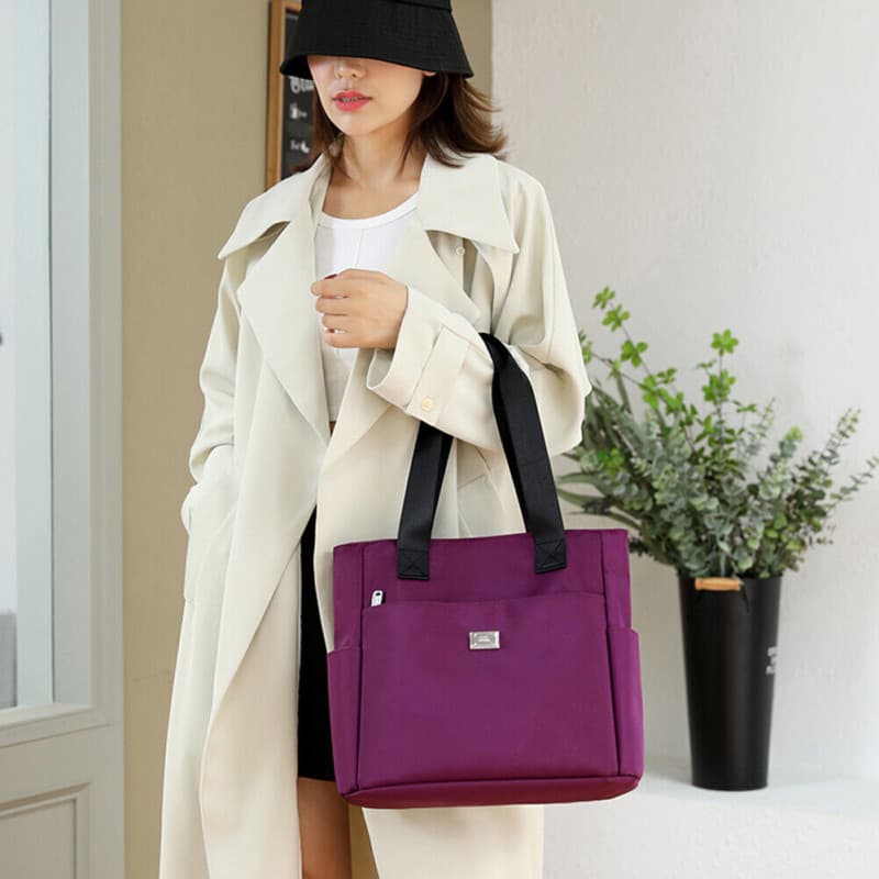 Fashion Shopping Bag ( Purple color ) thumbnail
