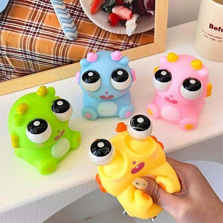 Eyes Popping Squeeze Toy Google eye dragon doll vent toy