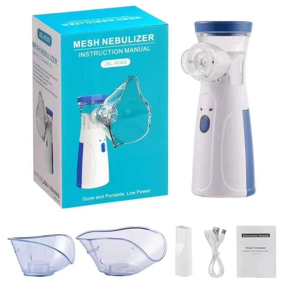 Mesh Portable Nebulizer – Handheld Ultrasonic Atomizer for Breathing Support, Personal Inhaler for Home Use