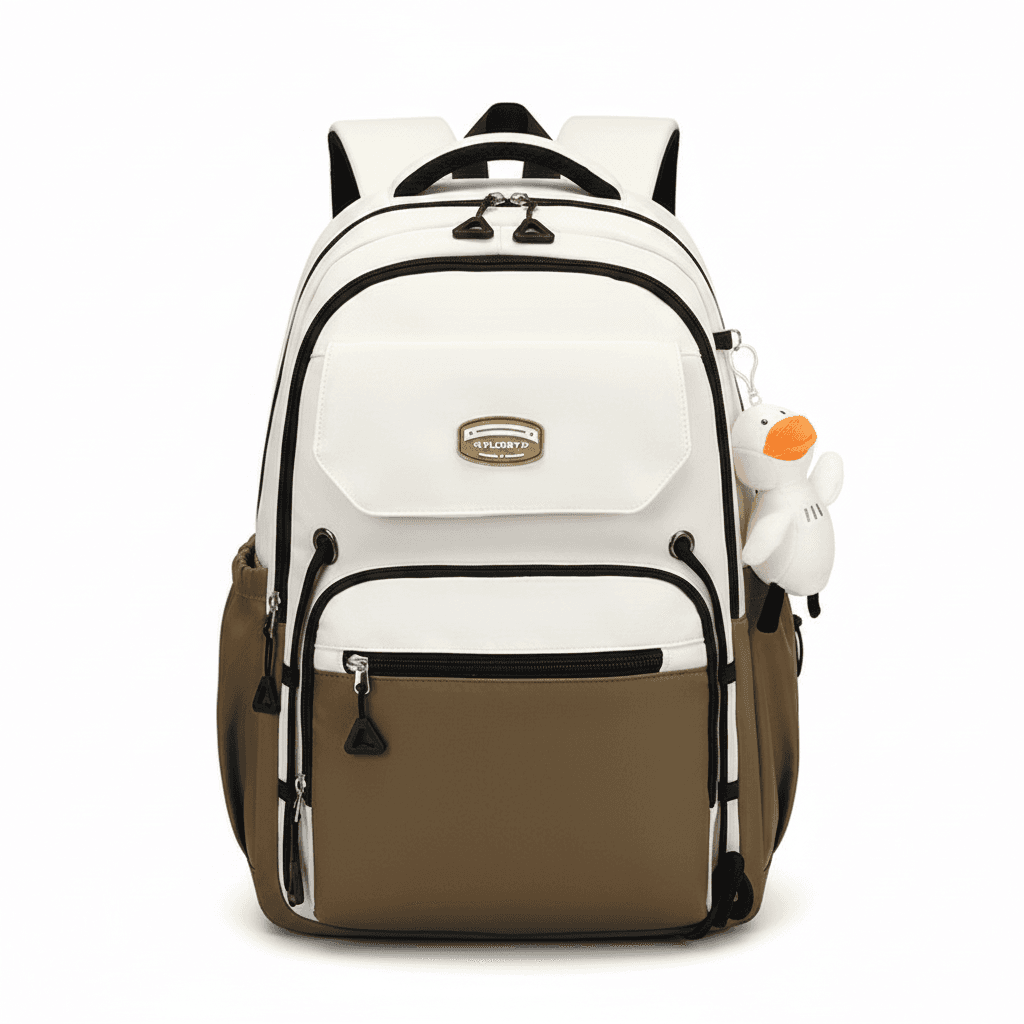 Middle School, High School, and College Students’ Schoolbags Stain-Resistant Backpacks (Brawn)